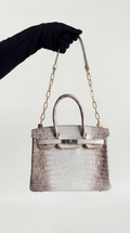 Hermès Birkin 30 Crocodile Gris Perle